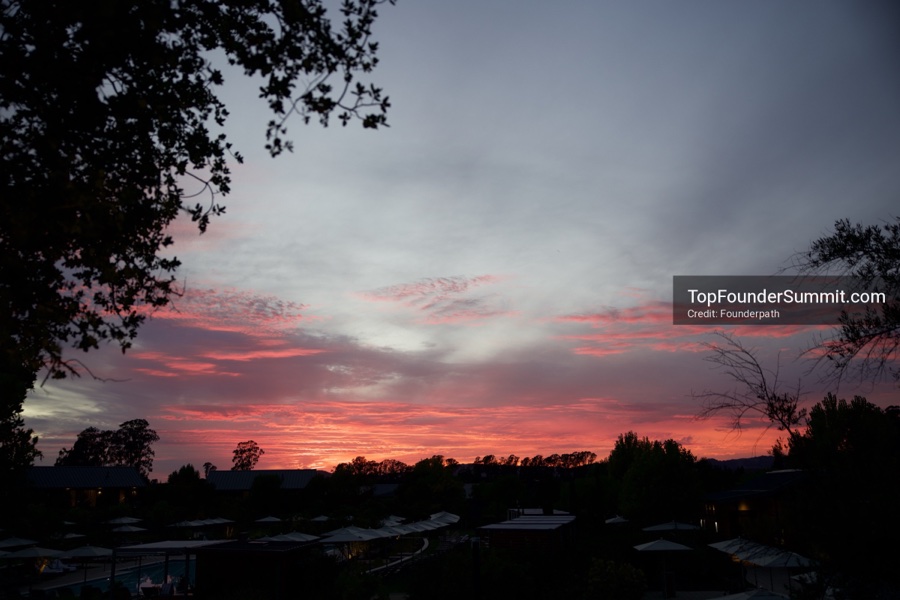 Sunset over Stanly Ranch