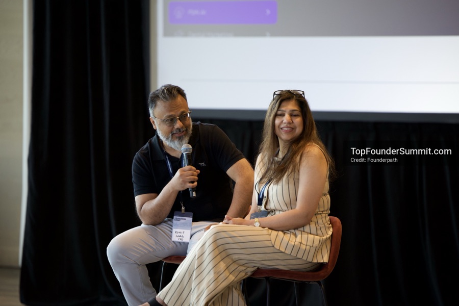 Founders on the main stage and in the audience during the opening keynotes at Glass House, Top Founders Summit Napa 2026