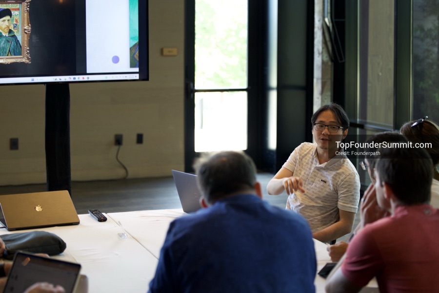 Founder-led workshop breakouts at Glass House on day two of the Top Founders Summit Napa 2026