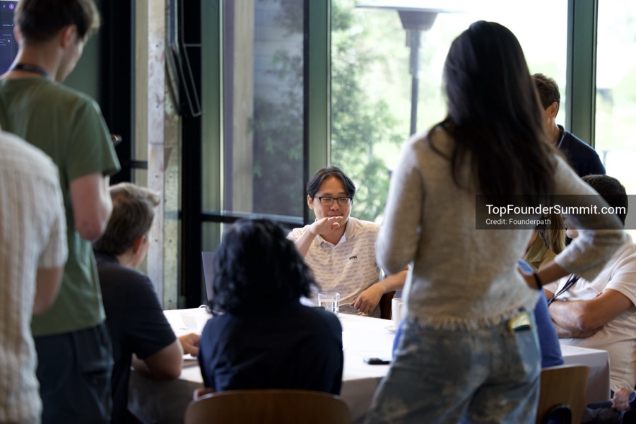 Founder-led workshop breakouts at Glass House on day two of the Top Founders Summit Napa 2026