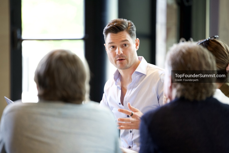 Founder-led workshop breakouts at Glass House on day two of the Top Founders Summit Napa 2026