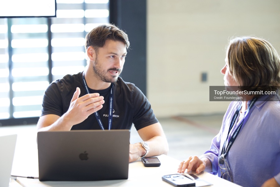 Founder-led workshop breakouts at Glass House on day two of the Top Founders Summit Napa 2026