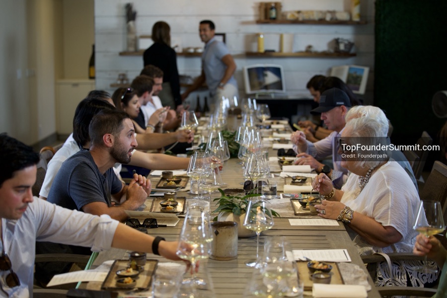 Wine, land and art tour at Donum Estate with founders from the Top Founders Summit Napa 2026