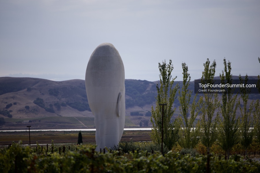 Wine, land and art tour at Donum Estate with founders from the Top Founders Summit Napa 2026