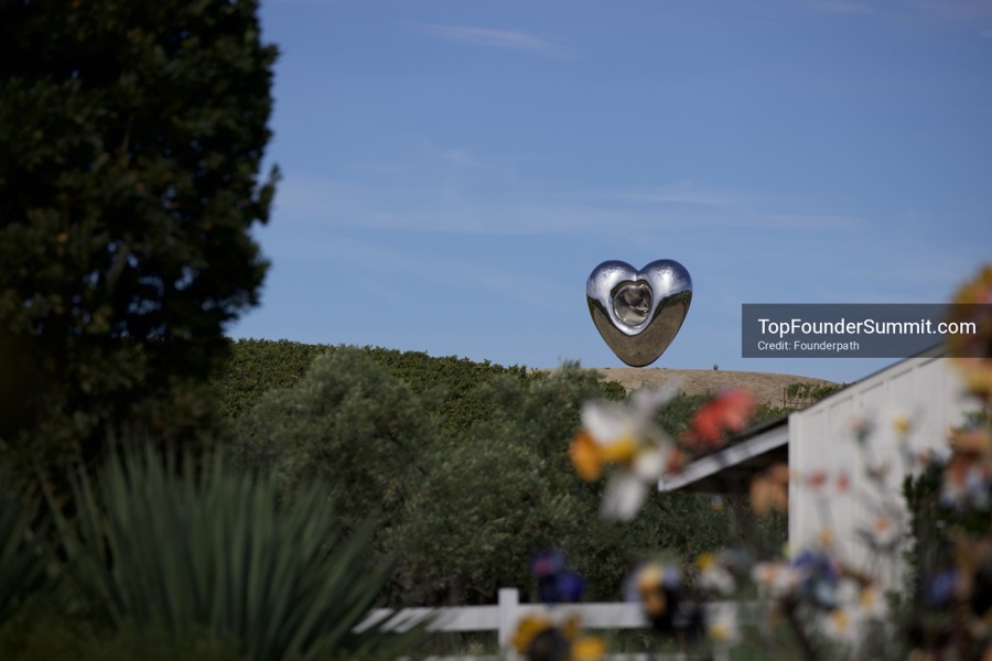 Wine, land and art tour at Donum Estate with founders from the Top Founders Summit Napa 2026