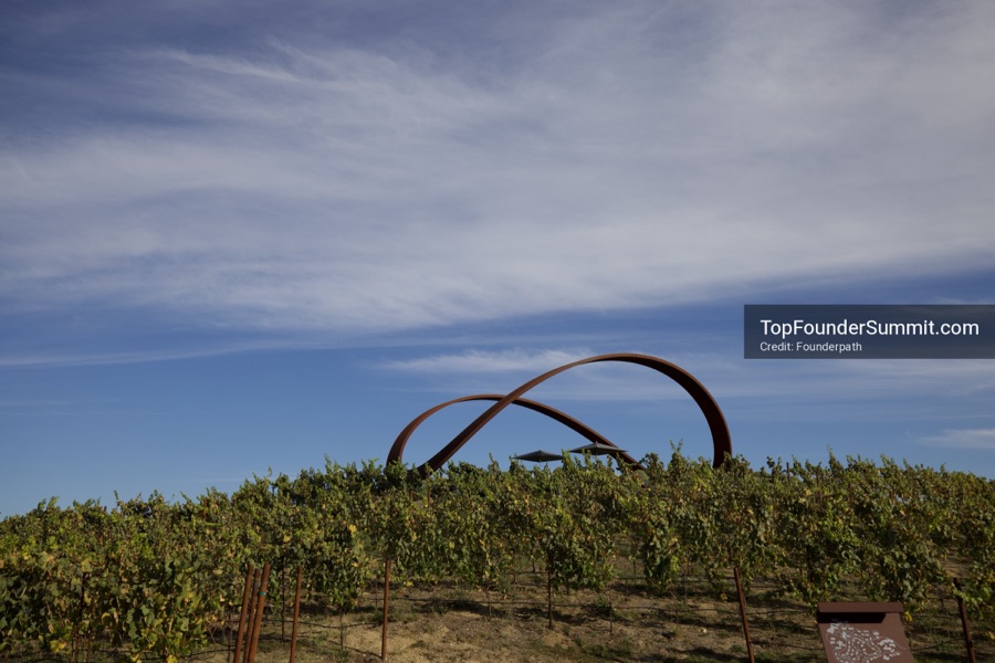 Stanly Ranch and the Napa Valley vineyards on day one of the Top Founders Summit