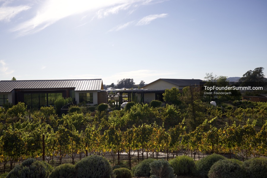 Stanly Ranch and the Napa Valley vineyards on day one of the Top Founders Summit