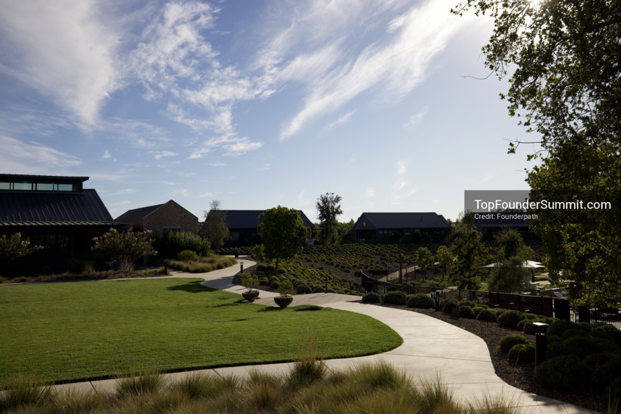 Stanly Ranch and the Napa Valley vineyards on day one of the Top Founders Summit