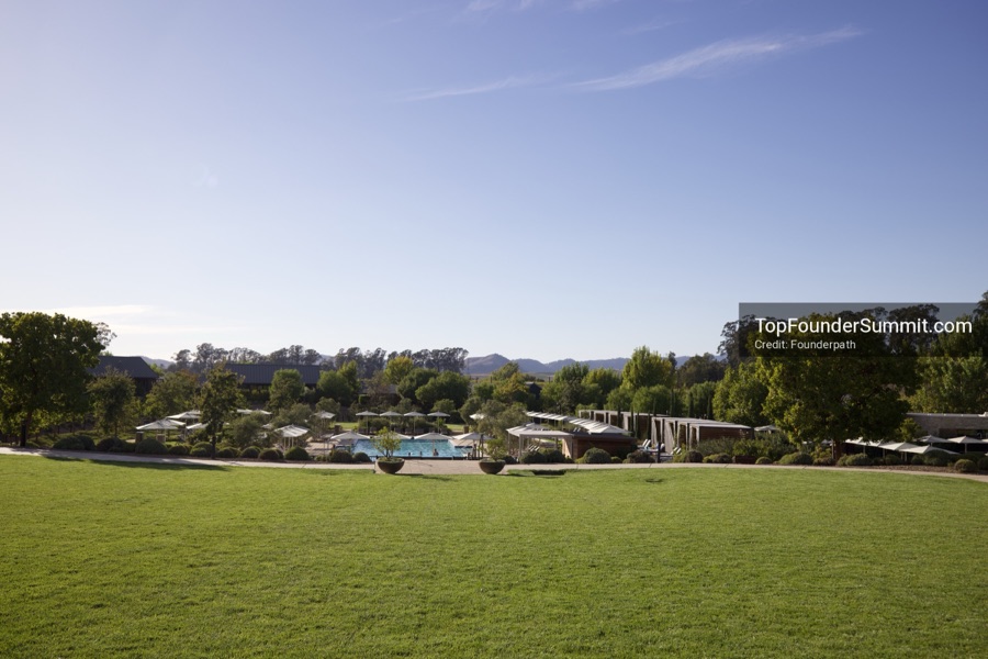 Stanly Ranch and the Napa Valley vineyards on day one of the Top Founders Summit
