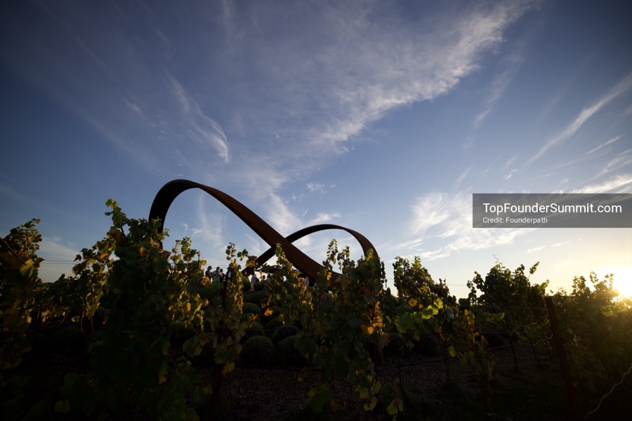Stanly Ranch and the Napa Valley vineyards on day one of the Top Founders Summit