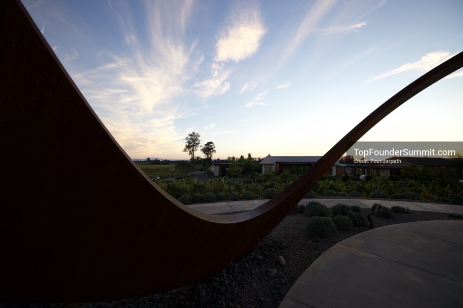 Stanly Ranch and the Napa Valley vineyards on day one of the Top Founders Summit