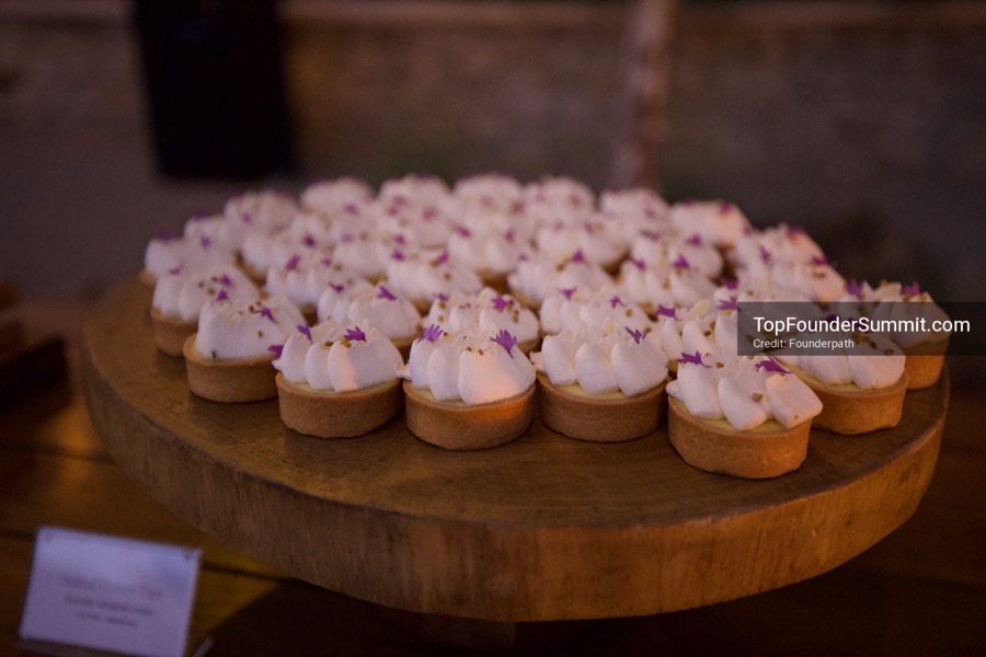 Founders at the opening wine-and-cheese reception and dinner on day one of the Top Founders Summit, Stanly Ranch, Napa Valley