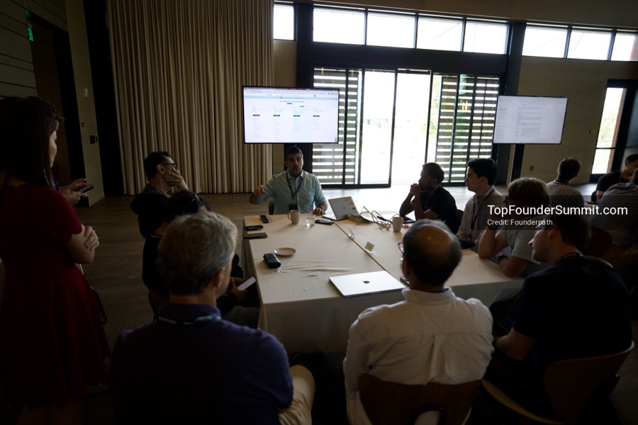 Founder-led workshop breakouts at Glass House on day two of the Top Founders Summit Napa 2026