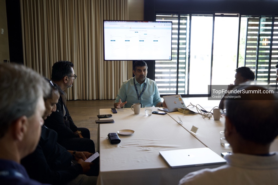 Founder-led workshop breakouts at Glass House on day two of the Top Founders Summit Napa 2026