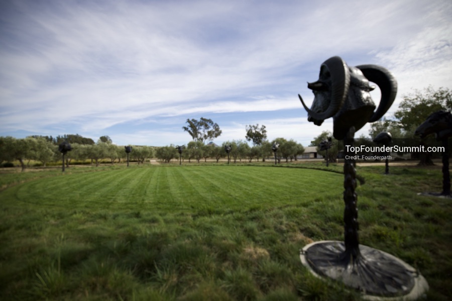 Wine, land and art tour at Donum Estate with founders from the Top Founders Summit Napa 2026