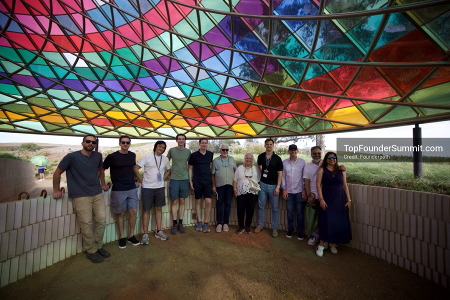 Wine, land and art tour at Donum Estate with founders from the Top Founders Summit Napa 2026