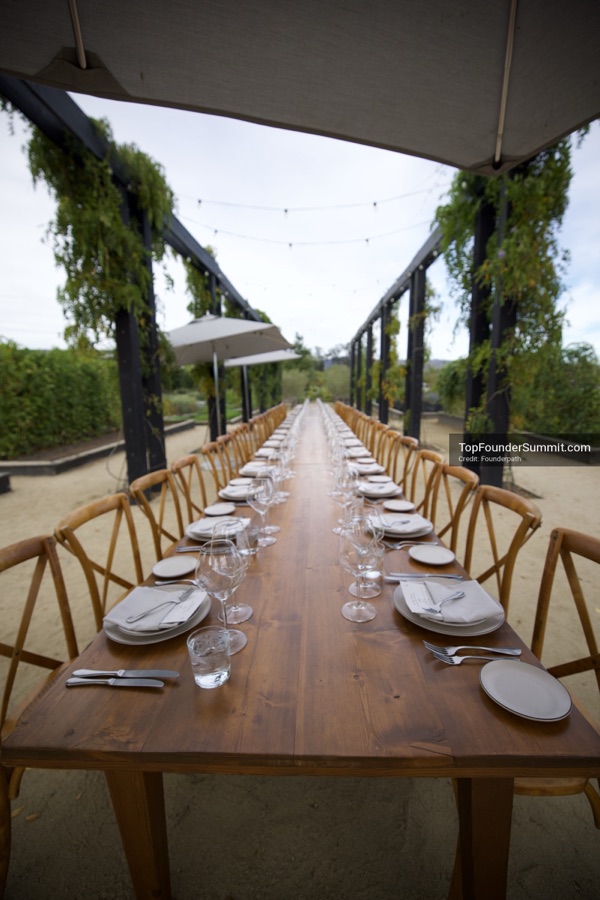 Stanly Ranch and the Napa Valley vineyards on day two of the Top Founders Summit